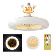Dosyu Ceiling Fan With Adjustable LED Light, 3 Speeds - Blanco - View 8