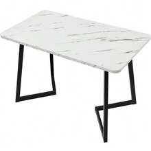Conjunto de comedor (mesa rectangular de 117 x 68 cm con 4 sillas), mesa rectangular, conjunto de cocina moderno, sillas de terciopelo con estampado de rombos, patas de silla ajustables, terciopelo gris, patas de mesa negras - Gris - Ver 7