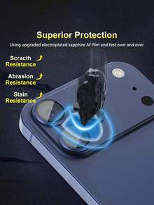3片深藍色鋁合金強化玻璃防刮全覆蓋相機鏡頭保護貼，適用於 iPhone 17 Pro 17 Pro Max 16 Pro 16 Pro Max 15 Pro 15 Pro Max 14 Pro 14 Pro Max 13 12 Pro 12 Pro Max 11 Pro Max，熱門日常手機配件 - 藏蓝色 - 查看 4