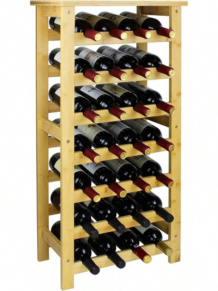 Estante para vino y estante para copa de vino - Natural - Ver 1