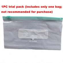 1/10/15/20/45pcs Reusable Airtight Food Storage Bags, Kitchen Accessories, Thickened PE Zipper Freezer Bags, Microwave Friendly Blue Transparent Fresh Keeping Storage Bags For Kitchen Storage Organizer, Snacks, Fruits & Vegetables - Multicolor 2 - View 16
