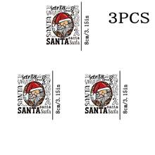 1pc/2pcs/3pcs Durable Christmas Cartoon Heat Transfer Stickers, Washable And Iron-On DIY For T-Shirts, Sweatshirts, Jeans, Hoodies, Backpacks, Tote Bags, Pillows And Baseball Caps - Multicolor - View 13
