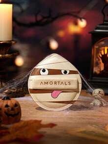 Amortals 3Pcs Halloween Limited Powder Puff Set – 4mm Thick Soft Rubycell Sponges, Low Foundation Absorption, Ghost Mummy Pumpkin Festive Shapes For Daily Makeup, Viral Trending Y2K Holiday Cosmetic Gift For Beginners - Multicolor - View 8