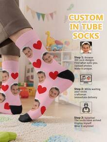 Calcetines cómodos personalizados con foto para niños - Multicolor - Ver 3