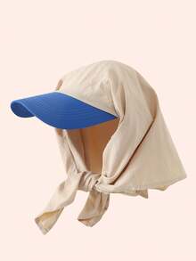 1 pieza Gorra de béisbol unisex de secado rápido con bloques de color, pañuelo para la cabeza para uso diario - Multicolor - Ver 10