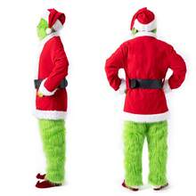 Christmas Cosplay Costume, Santa Claus Suit, Green Monster, Costume For Performances, In Stock. - White - View 4