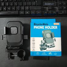 1pc Rotatable Bicycle/Motorcycle Phone Holder, Made Of High-Quality ABS Material, Stable, Suitable For Outdoor Riding - Clip-On Handlebar Mount, Compatible With 4.7-7.2 Inch Phones, Essential For Summer Riding - Black - View 8