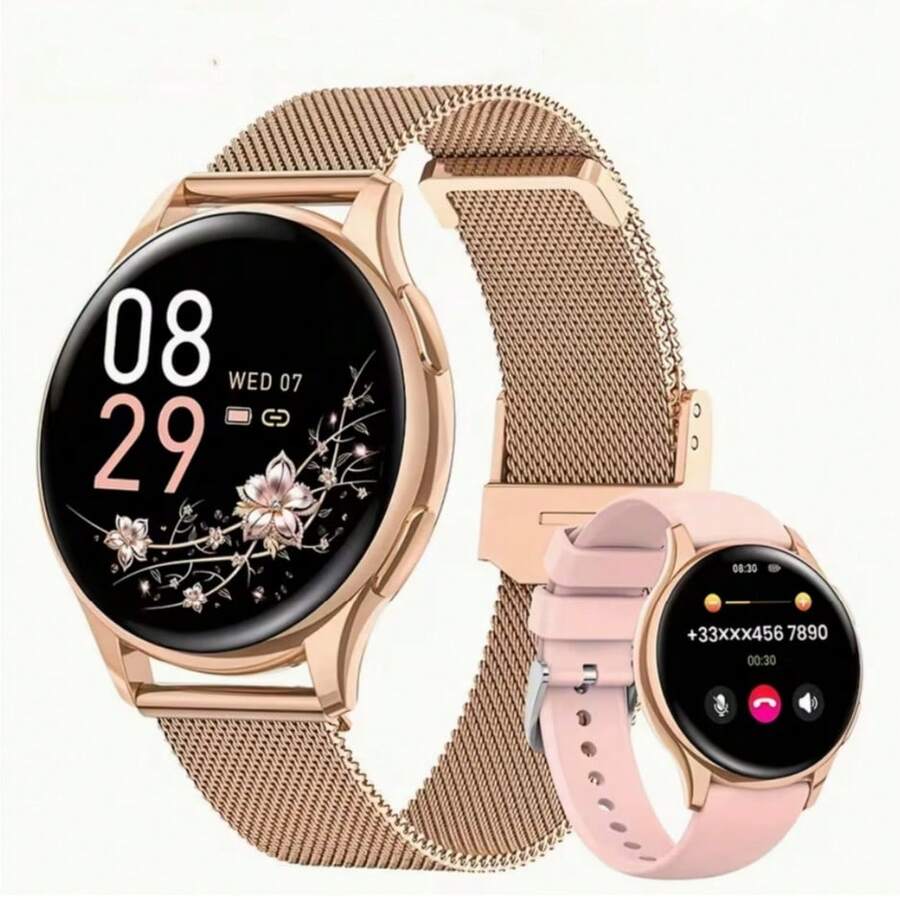 2026 Women's 1.28-Inch HD Screen Smartwatch, Multi-Function Smartwatch Supports AI Voice Assistant/Notification Reminder/Wireless Calling, Fitness Tracker With Weather Forecast/Exercise Management, Fashion Design - Multicolor - View 1