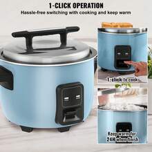 Commercial Rice Cooker, 23-Cup Rice Cooker, Large 4.2L Rice Cooker With Warming Function, Non-Stick Inner Pot, Fast Cooking And 24-Hour Keep Warm Function, Includes Rice Cup And Spatula, CETL Certified. - 10L - View 6