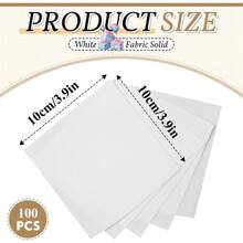 100 Pcs 3.9*3.9 /5*5Inches Fabric Squares Precut Quilting Fabric Bundles Mini White Fabrics Squares For DIY Beginners Sewing Craft For Patchwork Sewing Scrapbooking Quilting - Black and White - View 3