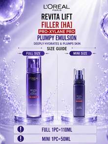L’Oreal Paris L'Oreal 玻尿酸乳液 旅行裝 50ml，正裝 110ml，減少細紋、深層保濕、賦活肌膚、快速吸收、清爽不油膩、輕盈質地，適合日常護膚 - 玻尿酸水光充盈玻色因乳液 - 查看 4