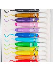 12pcs Twistable Crayons Washable Crayons Silky Smooth Large Crayons For Coloring, Drawing - Multicolor - View 6