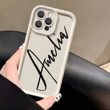 Phone Case: Personalized Case With Name And Initials, Compatible With IPhone 17, 16, 15, 14, 13, 12, 11 Pro Max, Ideal Gift For Couples And Friends, DIY Protective Drop-Proof Case - Style 1 - View 3