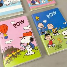 1pc Cute Snoopy Lined Notebook, Suitable For Elementary And Middle School Students Lined Diary Journal, Random Style, Christmas Stocking Filler, Christmas Gift, Christmas Decoration - Multicolor - View 2