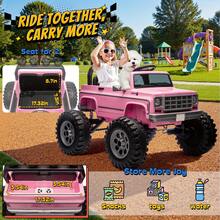 JOYRACER 24V 2WD Kids Electric UTV W/ Remote Control, Large Seat & 3 Speeds (Ages 3-8) - Green - View 6