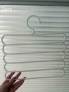 Stendibiancheria in plastica a 5 ripiani, organizer pratico per la casa. Perfetto per organizzare pantaloni, sciarpe, cravatte, jeans, gonne, stivali e capi lunghi. Ideale per l'uso in camera da letto, design minimalista, adatto all'uso quotidiano estivo e invernale delle donne, essenziale per il dormitorio universitario, scaffale per l'armadio, biancheria intima da donna, perizomi da donna, accessori per la camera da letto, stoccaggio in bagno - Multicolore - Visualizzare 8