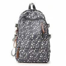 Spacious Leisure Backpack For Women And Men Made Of Durable Nylon Material, Perfect For School, University, Trips, And Daily Use. - Black - View 6