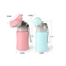 Portable Toddler Urinal, 500ml Travel Pee Cup For Kids, Emergency Potty For Car Travel, Camping, And Potty Training - Multicolor - View 3