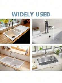 2/4/6/12pcs Premium Plastic Sink Overflow Cover, Modern Mesh Trim, Suitable For Bathroom And Kitchen Sinks, Prevents Clogging And Odors, Replaceable For Regular Drain Holes, Stylish Plastic Decorative Piece - Multicolor - View 3