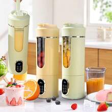 1pc USB Rechargeable Electric Juicer Cup | Portable Multifunctional Blender, Built-In Lithium Battery, Perfect For Juicing On The Go, Battery Capacity: 1300mAh - 0.5L-1L - View 3