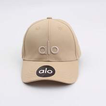 ALO 2026 New Letter Baseball Cap, Adjustable Dad Hat, Breathable Sun Protection, Outdoor Sports, Multi-Color Fashion Hat Breathable Baseball Cap, Sun - 卡其色 - 查看 5