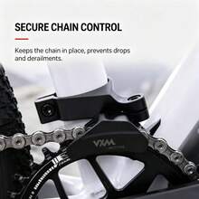 VXM Mountain Bike Chain Guide, Single Chainring Chain Stabilizer, Positive And Negative Teeth Anti-Drop Chain Accessory - Black - View 3