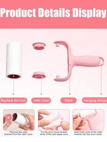 5pcs/Set Convenient Mini Lint Roller Set - 1 Handle + 3 Replacement Rollers, Strong Adhesive, Easily Remove Pet Hair, Easy To Use, Reusable Handle, No Electricity Required, Suitable For Pets/Clothing/Carpets/Car Seats, Essential For Pet Owners - Multicolor - View 4