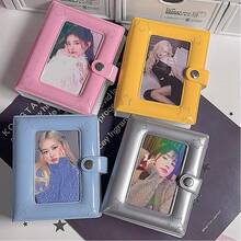 Album Kartu Foto Idola Korea - 32 Slot, Binder Penyimpanan Foto Lucu Ukuran 3 Inci, Penutup Gesper, Cocok untuk Foto Instan dan Kartu Lomo - MultiWarna - View 4
