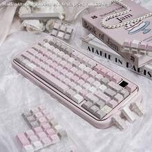 女孩烏托邦粉色鍵帽 高美感 PBT 原廠高度 5 面升華印刷 機械鍵盤適用 - 查看 2