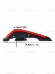 GLANBERT 2pcs Motorcycle Sport Bike Front Wing 12V LED Light Modification Accessories, Equipped With Lightweight Wind Blade Electric Vehicle, Suitable For Cruiser And Electric Bike Universal Aerodynamic Windproof Upgrade Kit, Fashion Design - Wind Vane - View 12