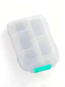 Double Layer Portable Pill Box Weekly Travel Pill Organizer Transparent Medicine Storage Box Pill Case Travel Beach Vacation Back To School - Multicolor - View 12