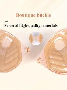 3cm Thick Adhesive Bra, Strapless Backless Invisible Bra For Small Breasts, Reusable Push-Up Bra - Apricot - View 6