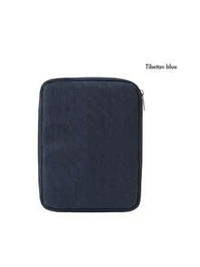 Solid Color Data Cable Storage Bag, Watch Band Storage Bag, Multi-Functional Storage Bag, Portable Rope Design Easy To Carry, Multi-Elastic Compartment Storage, Size 20cm * 17cm / 8.66 Inches * 6.69 Inches, Suitable For Cables, Chargers, Phones, Watch Bands, Earphones - Multicolor - View 7