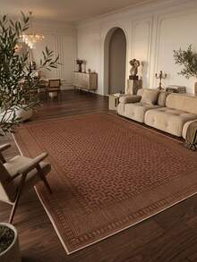 1 pieza Alfombra de área rectangular de arte clásico de Oriente Medio con diseño geométrico de rombos marroquíes - Suave de cachemira sintética lavable a máquina, adecuada para sala de estar, dormitorio, entrada, baño, pasillo, patio, cocina, interior y exterior, tapete de piso de gran tamaño para todas las estaciones, decoración del hogar - Multicolor - Ver 8