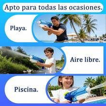 2pzs Pistola De Agua Juguete Playa Patio Lanzadores De Agua - Azul - Ver 6