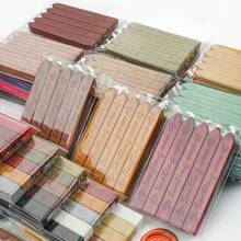 5pcs/Pack English Wax Sticks With Wick, Sealing Wax For Wax Seal Stamp, Multiple Colors Available, Suitable For Envelopes/Invitations/Scrapbooking/Gift Wrapping/DIY Handmade Decoration - 5 Sticks/pack With English Cored Wax Strips - View 8