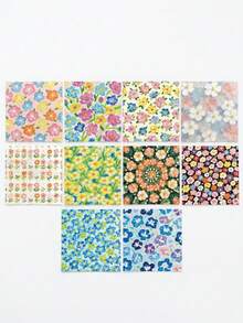 Vintage Scrapbook Paper Pads - 60 Sheets Mixed Collage Paper - Double-Sided Printed Cardstock Decorative Vintage Origami Journal Collection Patterns - Suitable For Handmade Packaging - Photo Albums - Educational Games - Girls Games - Multicolor - View 12
