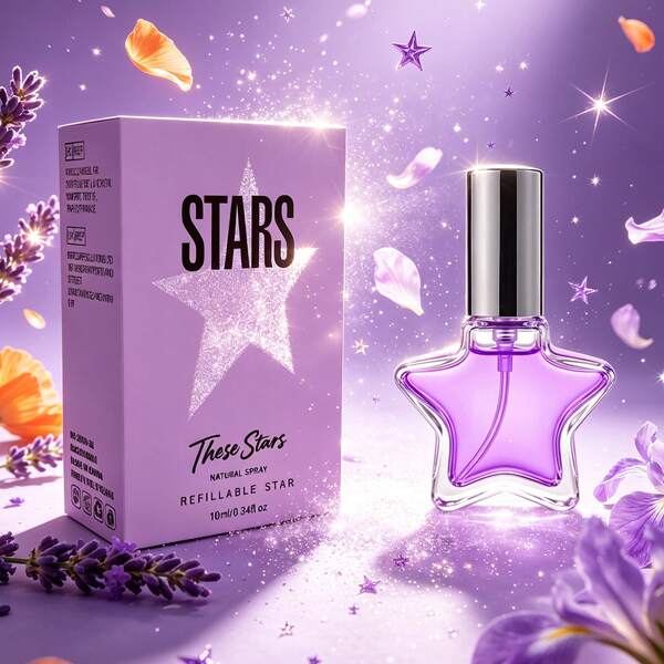 Parfum Wanita Purple Star Body Spray 10ml, Bebas Alkohol, Aroma Floral Fruity Gourmand Segar, Dengan Aroma Lavender, Bunga Jeruk, dan Iris, Hadiah Mewah, Cocok Untuk Penggunaan Sehari-hari, Kencan, dan Acara Spesial, Wangi Tahan Lama, Aroma Modis, Meningkatkan Kepercayaan Diri dan Pesona, Botol Anti Bocor, Cocok Untuk Natal, Pesta, Halloween, Perjalanan, Hadiah Sempurna Untuk Orang Tua, Pasangan, Teman, Hadiah Liburan, Pilihan Terbaik Untuk Ulang Tahun Sahabat