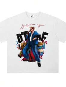 Camiseta DTMF de peso pesado 1 - Blanco - Ver 1