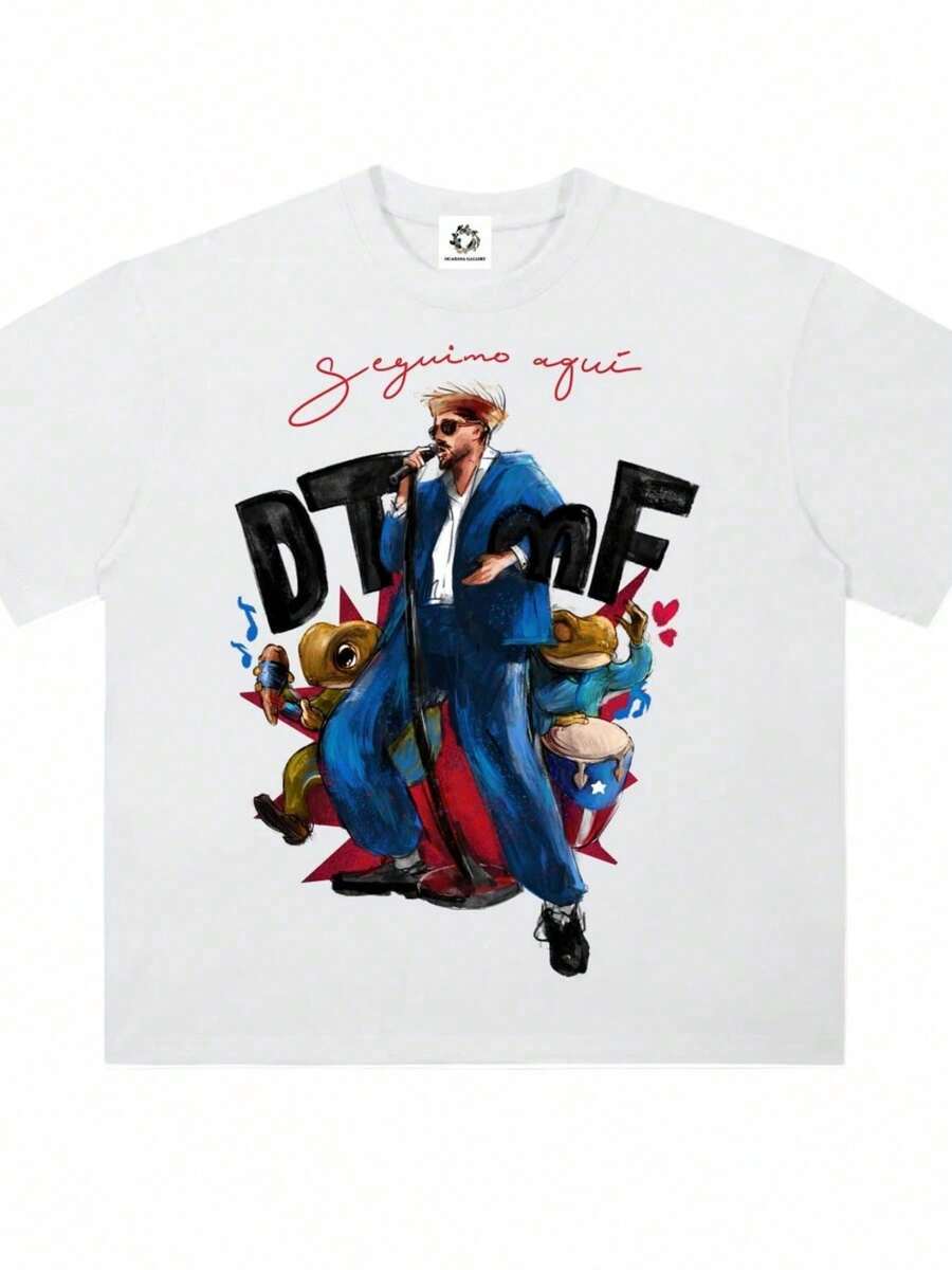 Camiseta DTMF de peso pesado 1 - Blanco - Ver 1