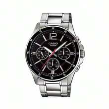 Casio 卡西欧 MTP-VD01D 商务男士手表，蓝色表盘，不锈钢表带，50米防水石英腕表，适合送给父亲或男友的礼物 - 均碼 - 查看 15