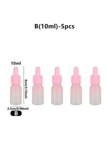 1pc/2pcs/5pcs 5ml-100ml Graduated Dropper Bottle, Reagent Eye Drops Glass Essential Oil Liquid Dropper Bottle, Refillable Travel Perfume Bottle Container, Cosmetics, Vanity, Travel, Cheap, Makeup Tools, Cheap Goods, Gift, Women's Gift, Travel Bottles - View 21