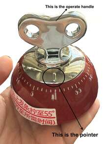 3/2/1pc Magnetic Mechanical Timer, No Battery Required, Suitable For Kitchen Cooking, Baking And Studying, Back To School Season Gift, Perfect For Moms - Multicolor - View 3