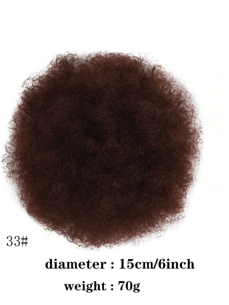 Afro Puff Drawstring Ponytail Extension For Synthetic Afro Puff Ponytail For Clip On Drawstring Ponytail Bun, Halloween - Multicolor - View 16