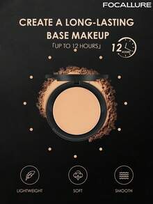FOCALLURE 8.4g Oil-Control Pressed Powder Palette, Full Coverage, Invisible Pores, Smudge-Proof, Creates Lightweight Natural Makeup Look, Makeup Powder Palette, Long-Lasting, Waterproof And Anti-Cake, All-Day Makeup Lock - #02 NATURAL - View 4