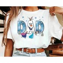 Disney Elsa Frozen Christmas Printed Short Sleeved T-Shirt 2026 Fashion Men's And Women's - 2dxfcghj - View 9