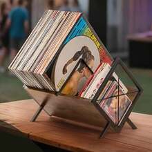 Vinyl LP Music Record Storage Rack Box Cube Cabinet Case Unit Display 80 Lps - View 9