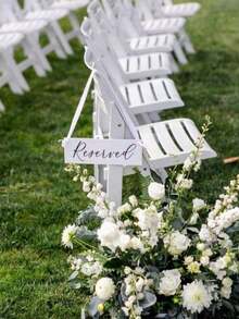 1pc Acrylic Reserved Sign, Wedding Reservation Card, Reserved Wedding Sign, Reserved Chair Sign, Reserved Table Sign, Wedding Decor, Summer Birthday Gift, Beach Theme, Back To School, Stationery, Room Decor - Platform 4 - View 8