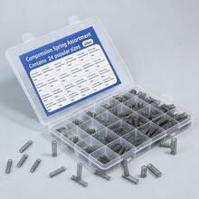 suli 420pcs Assorted Compression Spring Set 24 Sizes 304 Stainless Steel Mini Springs For Mechanical Repair Electronics DIY Hardware - 420pcs - View 2