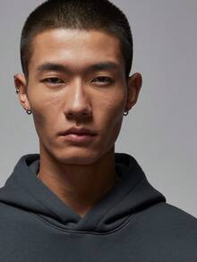 Jordan 男款 AS PSG STMT FLC PO 運動針織運動衫 HV3425-060 - 灰色 - 查看 3